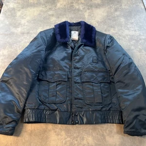 Vintage Horace Small TUFFY JAC Police Jacket Size 40L Navy 80s USA *DAMAGED* - Bild 1 von 14