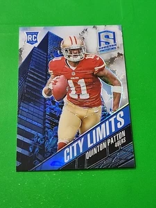 Quinton Patton 2013 Panini Spectra City Limits Blue Prizm 17/49 , 49ers - Picture 1 of 4
