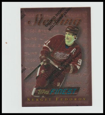 1995-96 Topps Finest Sterling #95 Sergei Fedorov - Image 1 of 2