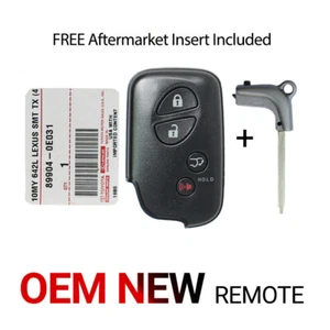 Lexus RX350 RX450h CT200h OEM NUEVO Smart Remote Key 89904-0E031 HYQ14ACX - Imagen 1 de 7