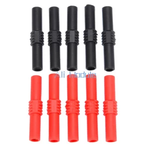 4 STCK. 4 mm Isolierte Buchse auf Buchse Bananenbuchse Kupplung Adapter Stecker NEU - Bild 1 von 5