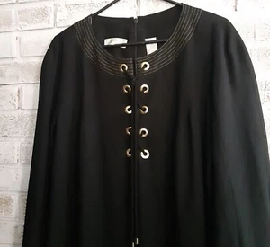 Vestido vintage Elisabeth de latón con ojal trenzado con cordón talla 14 - Imagen 1 de 10