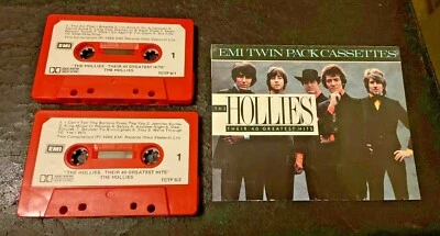 The Hollies - Their 40 Greatest Hits - POP ROCK TWIN PACK CASSETTES 1986 TCTP-9 - Image 1 of 2