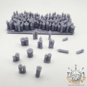 150 Resin candles, sisters battle, sororitas, ruined sanctuary, inquisition - Picture 1 of 13