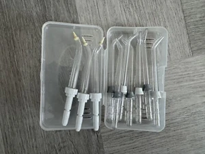 10 Waterpik Water Flosser Replacement Tips In Travel Storage Case - Picture 1 of 1