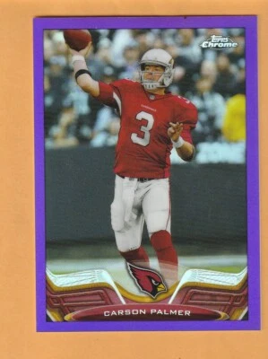 Carson Palmer Arizona Cardinals 2013 Topps Chrome Purple Refractors #44 /499 11A - Image 1 of 2