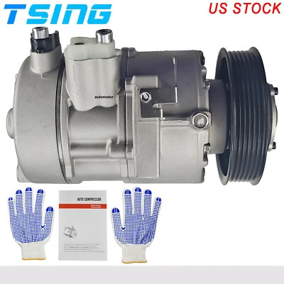 A/C Compressor w/ Clutch & 6 Grooves Pulley for Hyundai Tucson 2.0L 2016-2017  - Изображение 1 из 4