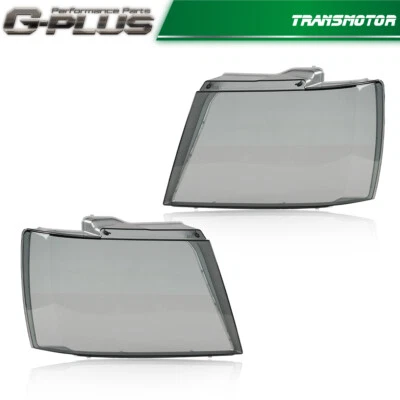 Lente de substituição para farol ajuste de fumaça para 07-14 Chevy Avalanche Tahoe Suburban - Imagem 1 de 4