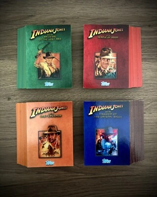 Indiana Jones™ TRADING CARDS Complete Adventures TOPPS Collectors Full Series - Image 1 of 4