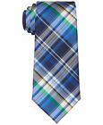 Tommy Hilfiger Men's Nantucket Classic Madras Plaid Tie (Navy, One Size)