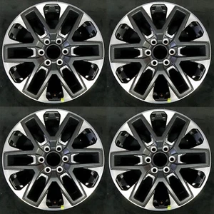 Toyota Tundra Sequoia Machined Black OEM Wheel 20” 2022-2024 Set of 4 Rim 75276B - Picture 1 of 7