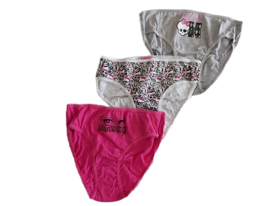 Monster High - Mädchen Unterwäsche 3 Stück Slip Schlüpfer Unterhose 104-140 #72
