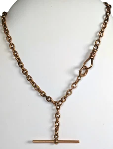 Taschenuhrkette 9 Karat Gold, 11-1/2 Zoll lang - Bild 1 von 6