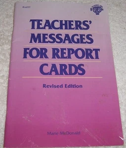 Teachers' Messages for Report Cards by Marie McDonald pb - Picture 1 of 1
