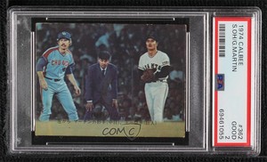 1974-75 Calbee Sadaharu Oh Gene Martin #362 PSA 2