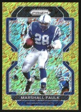 2021 Panini Prizm Prizms Gold Shimmer #31 Marshall Faulk /10