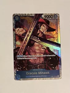 2022 One Piece Eng OP01 First print Error DRACULE MIHAWK 070 Romance Dawn NM - Foto 1 di 2