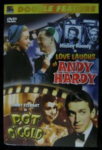 Double Feature DVD Love Laughs At Andy Hardy Pot O' Gold Rooney Stewart NIB - Picture 1 of 2