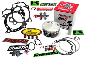 Kit de pistón KFX450R Wiseco 96 mm + junta Cometic MLS y sellos Kibblewhite ROJO ATV - Imagen 1 de 24