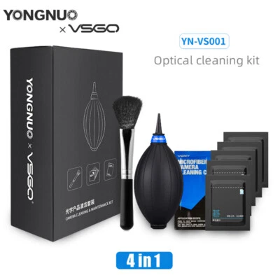 Kit de limpieza óptica de lentes YONGNUO &VSGO YN-VS001 4 en 1 mini soplador de aire para DSLR Foto 1 de 4