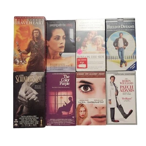 Vintage VHS Video Tape Cult Classic Movies Drama Schindler's List Braveheart Lot - Bild 1 von 8