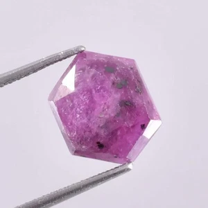 Rare 4.05 Ct Natural Trapiche Pink Burma Star Ruby Rose Cut Loose Gem Certified - Picture 1 of 4