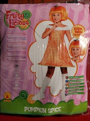 Girls Pumpkin Spice Halloween Costume Size 3-4 Years  - Image 1 of 4