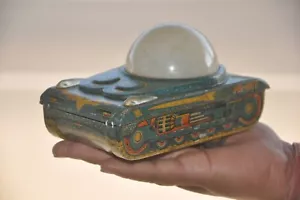 Vintage Fine Litho Colorful Battery Tank Tin Toy,Japan? - Picture 1 of 12