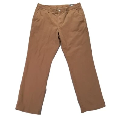 Брюки мужские Bonobos Chino 36x30, бирка 35x30 коричневые эластичные прямые плоские спереди - Изображение 1 из 4