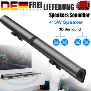 Bluetooth 5.3 Soundbar 2-in-1 Subwoofer Lautsprecher 3D Surround TV Heimkino - Bild 1 von 16