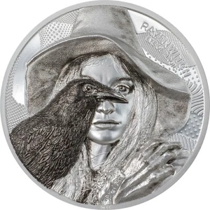 Cook Islands 10 dollars 2022 RAVEN WITCH Eye of Magic 2 oz silver coin proof - Picture 1 of 4