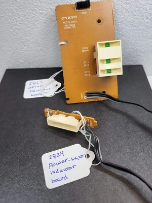 Placa indicadora servo Onkyo Integra M-504 2823 y placa de luz de alimentación 2824 Foto 1 de 4