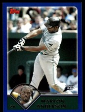 2003 Topps Traded & Rookies Marlon Anderson Tampa Bay Devil Rays #T8