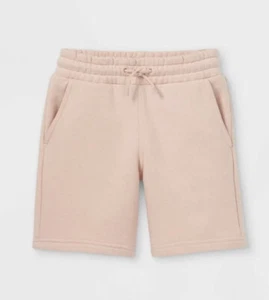 Kids' Knit Jogger Shorts - Cat & Jack™ - Color Blush - Size XS 4/5 New With Tags - Picture 1 of 1