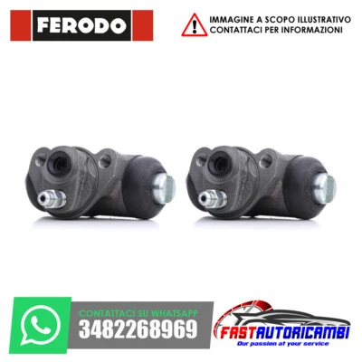 COPPIA CILINDRETTI FRENO POSTERIORI FERODO PER FIAT 600 PANDA 141 127 UNO
