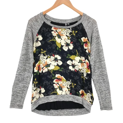 Blusa Pullover Manga Larga Poliéster Floral KUT from the Kloth Mujer Talla S Foto 1 de 4