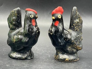 Scuoti sale/pepe gallo nero metà secolo, ceramica, Giappone - Foto 1 di 7