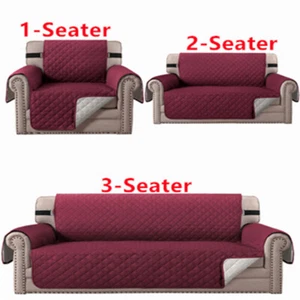Anti Slip Quilted Sofa Cover Waterproof Throw Couch Covers Pet Protector Sofa - Picture 1 of 101