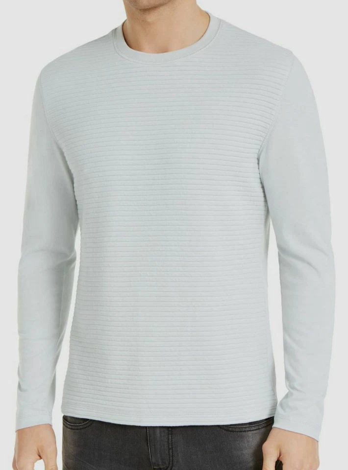 $95 Inc International Concepts Men Gray Crew-Neck Long-Sleeve Ottoman T-Shirt XL - Image 1 of 1
