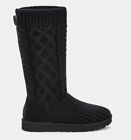 UGG Classic Cardi Cabled Knit Black Boots New Size 6, EU 38