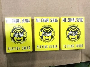 Millennial Slang Lingo Playing Cards Poker Size Deck Custom Limited Edition 3PK - Picture 1 of 2