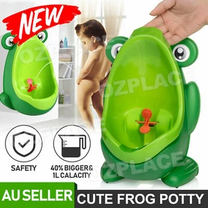 Frog Shaped Kid Baby Potty Toilet Training Urinal Boys Pee Trainer Bathroom AU - Picture 1 of 11