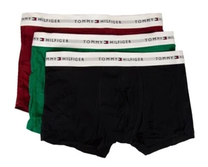 TH TOMMY HILFIGER men's boxer pack 3 pieces visible elastic stretch cotton under - Picture 1 of 31