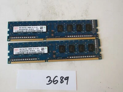 Hynix HMT325U6CFR8C-H9 2x2Gb=4Gb PC3-10600 1333Mhz DDR3 Desktop Memory RAM (3689 - Image 1 of 2