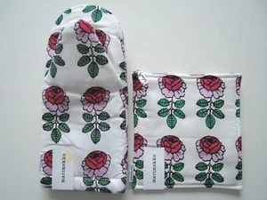 Soporte para ollas Marimekko VIHKIRUUSU + estera para ollas rosa Maija Isola - Imagen 1 de 9