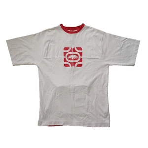Ecko Unlt Shirt Mens Large White Red Rhino #72 Logo Front Back Hip Hop Y2k - Picture 1 of 23
