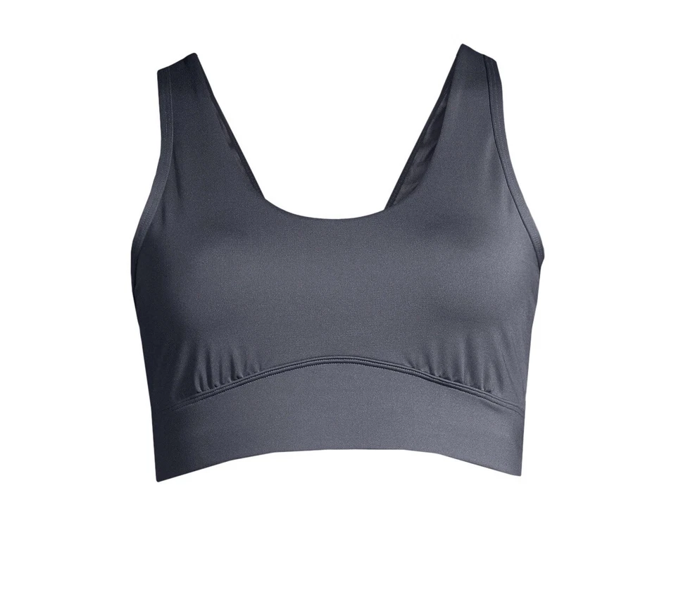 Avia Low Support Twisted Back Sports Bra Grey Women's Size Medium