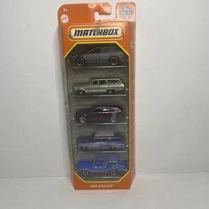 Matchbox 2021 5 Pack MBX Wagons Audi Avant, Fairlane, CTS, 59 Chevy, Olds Vista - Foto 1 di 9