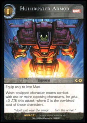 VS System: Hulkbuster Armor [Played] Marvel Universe TCG CCG Classic Marvel DC D - Image 1 of 1