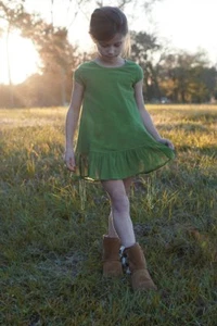 Girls WDW Well Dressed Wolf Ruffle Tunic Set Evergreen dress Size 3 years NWT - Bild 1 von 6
